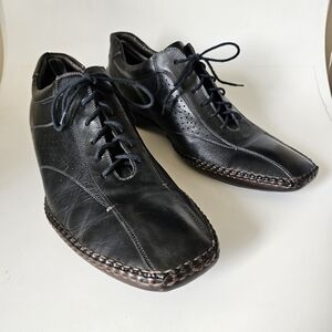 Bacco Bucci Shoes Kariya Black Italian Calfskin Leather 15D Business Cas…